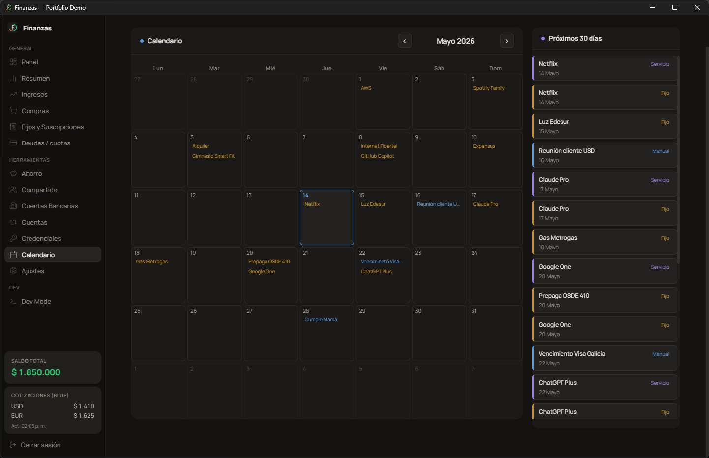 Calendario